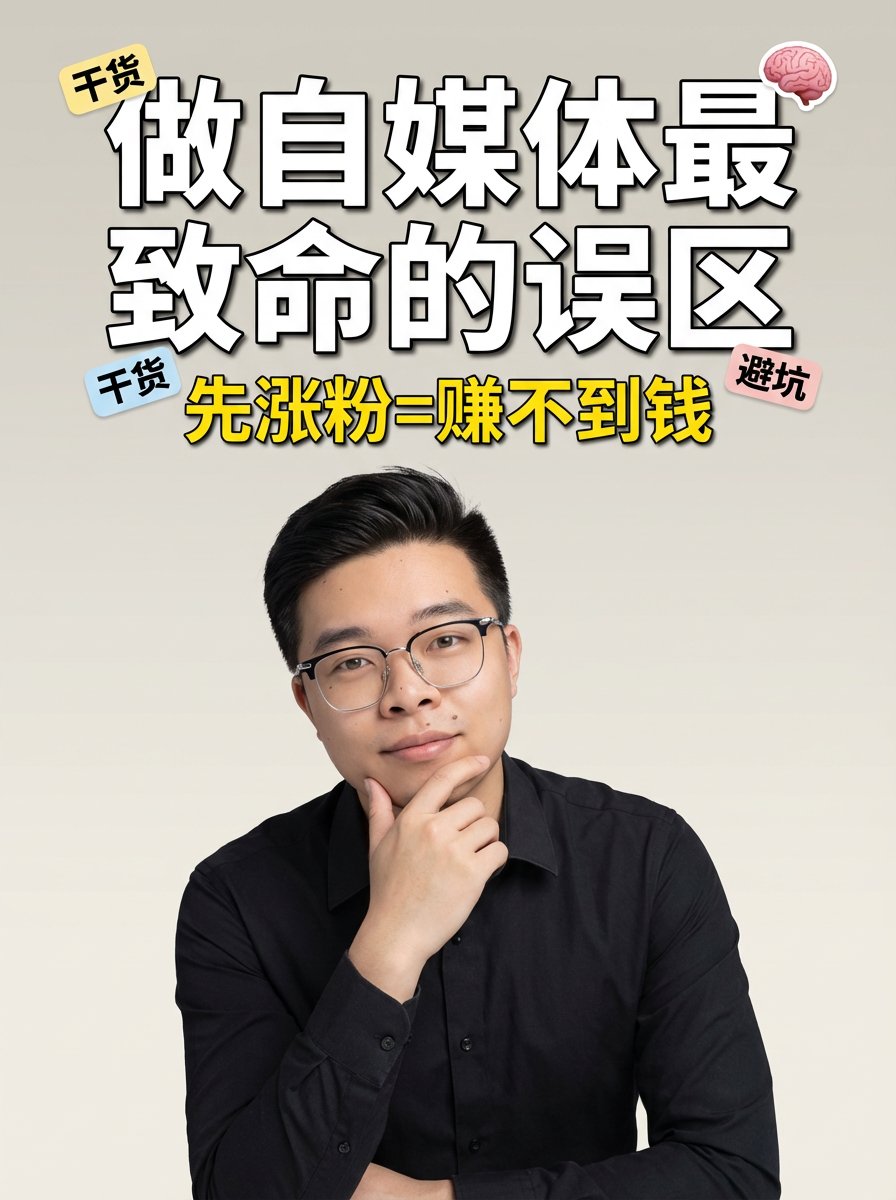 别再傻了！做自媒体先想赚钱，不是先涨粉